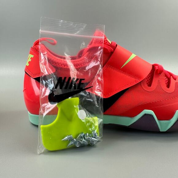 Nike Zoom Pole Vault Elite Men Size 10 Crimson Lightweight Track Spike Shoes NEW - Picture 6 of 7